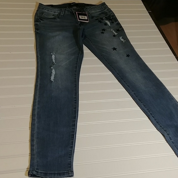 Nanette Lepore Nolita Skinny π Embroidered Jeans - Picture 10 of 13